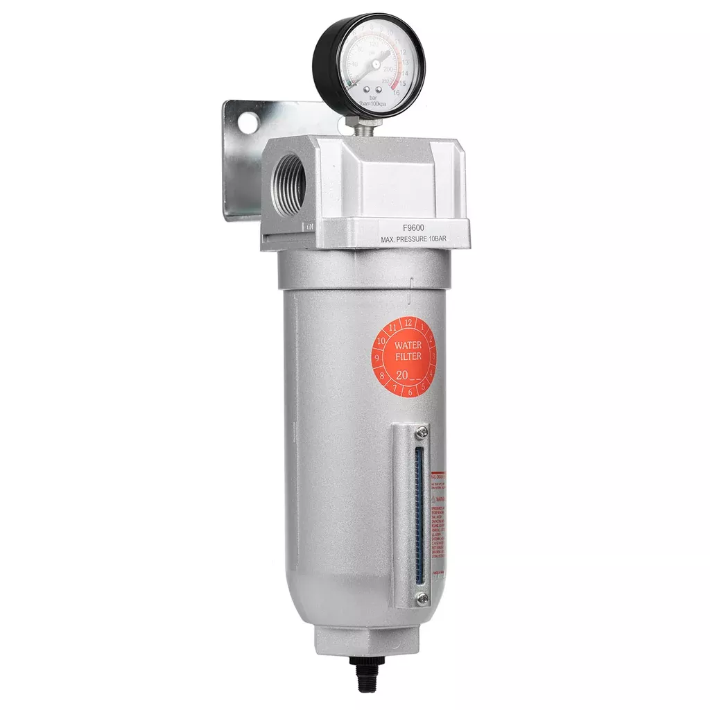 1" Inline Water Moisture Filter Trap Separator Air Compressor Cyclone Auto Drain
