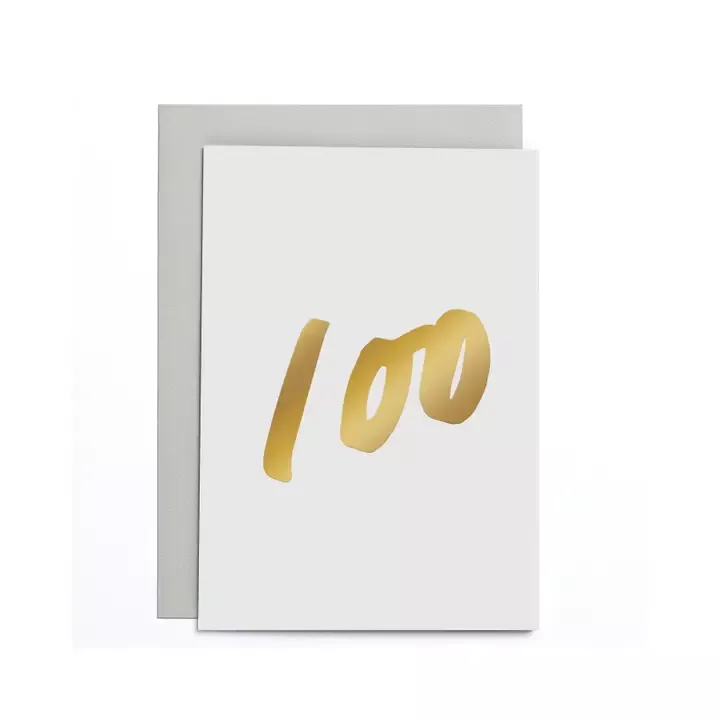 100th Birthday Small Card