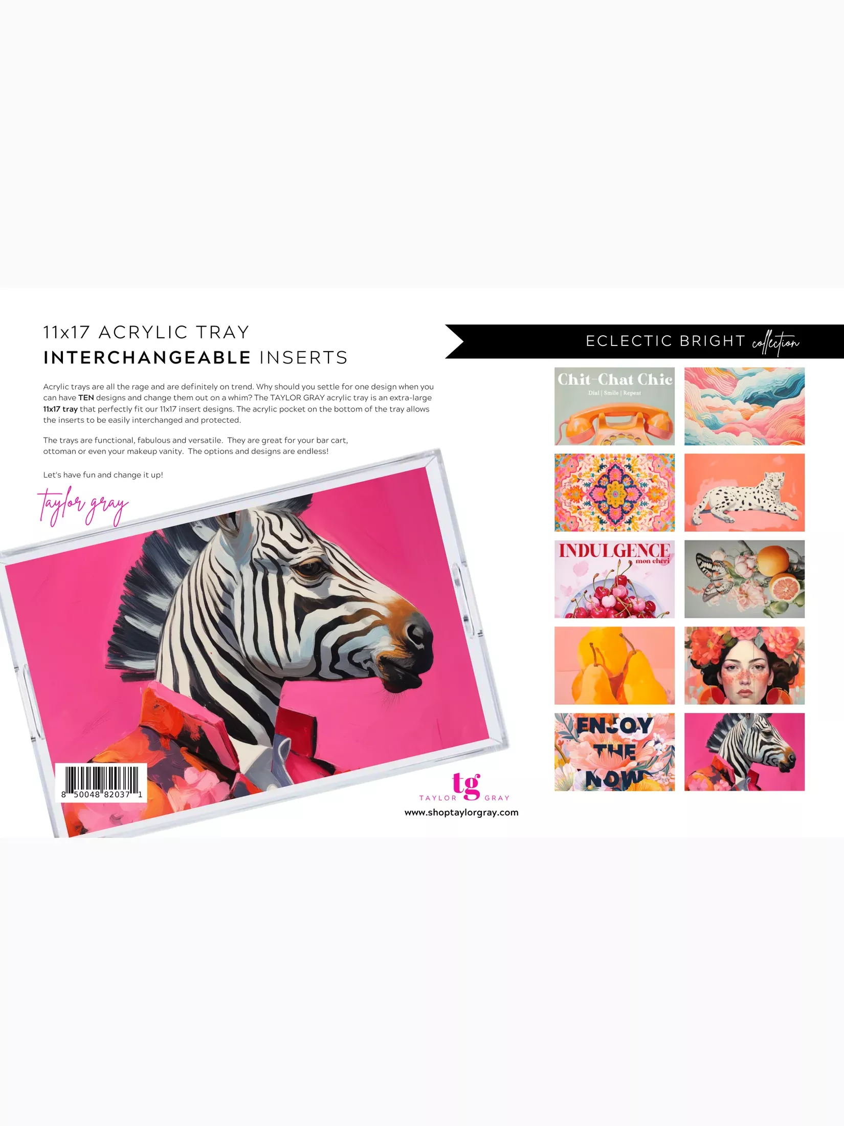 11x17 ECLECTIC BRIGHT insert set of 10