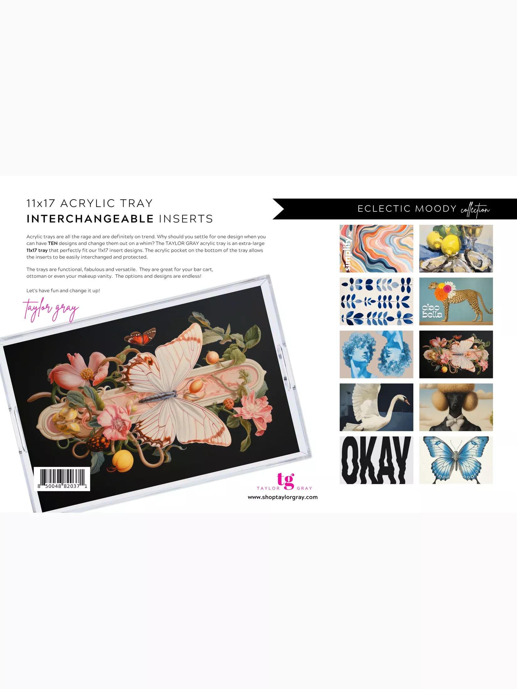 11x17 ECLECTIC MOODY insert set of 10