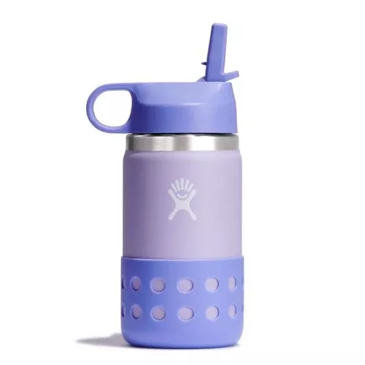 12 oz Kids' Wide Mouth Bottle with Straw Lid