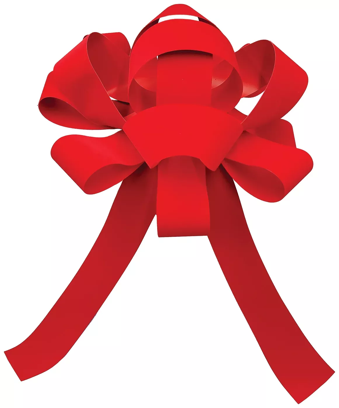 30" Red Velvet Car Bow