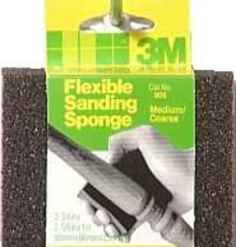 3M 909NA Sanding Sponge 4 Sided Medium Coars