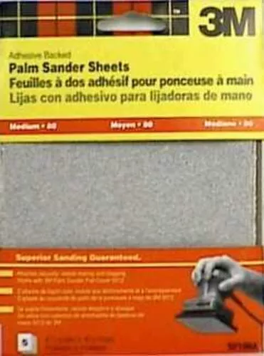 3M 9210 "Adhesive Backed" Sandpaper 4.5''X4.5'' Medium