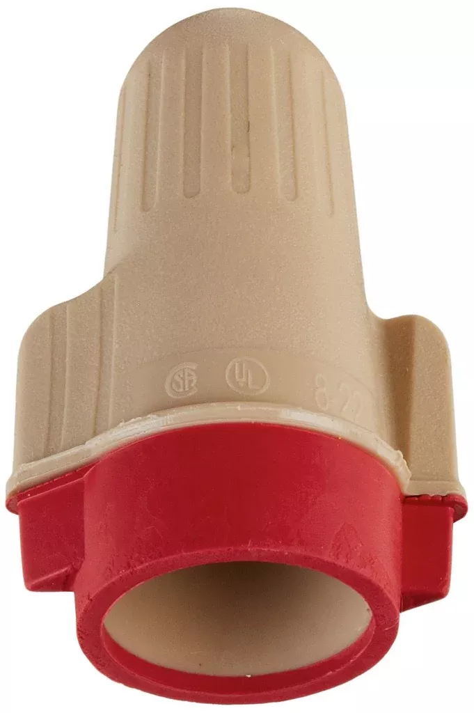 3M T/R+ Performance Plus Wire Connector, tan/red, Pack-100