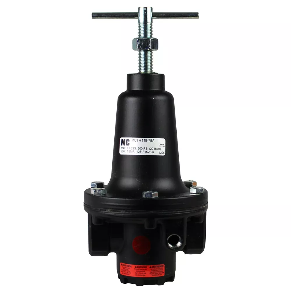 .75" 3/4" Inline Compressed Air Compressor Line High Flow Regulator