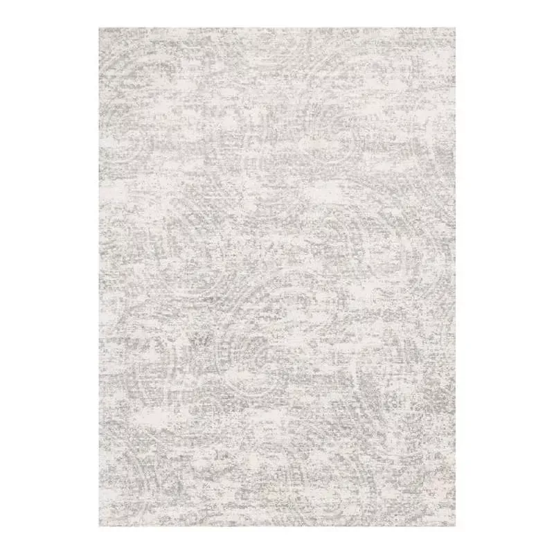 (A252) Willow Grey Microfiber Area Rug, 8x10
