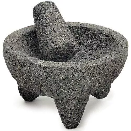 Authentic Mexican Lava Molcajete