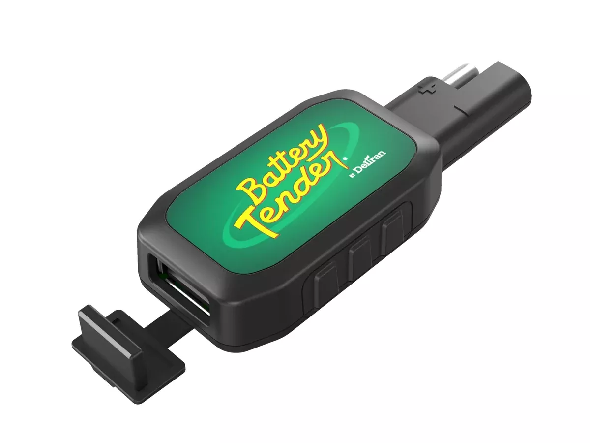 Battery Tender Quick Disconnect USB Charger Adapter - Easily Charge Mobile Devices with 12V Vehicle Battery on The Go - Perfect for Camping Our Outdoor Adventures - 081-0158