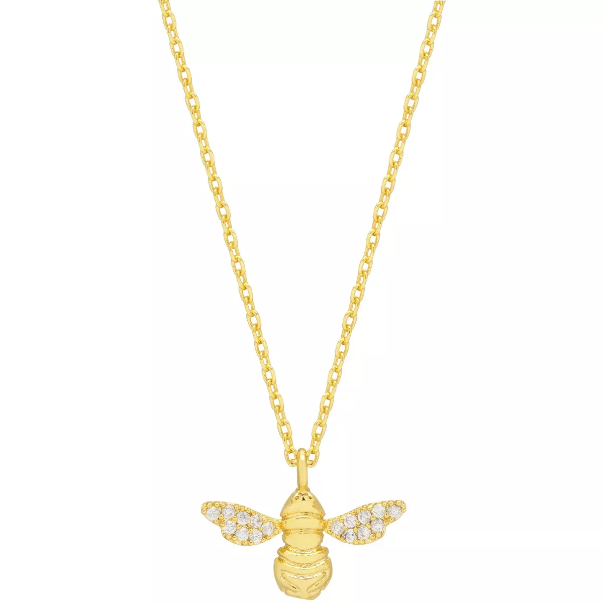 Bee Necklace Sparkle Wings