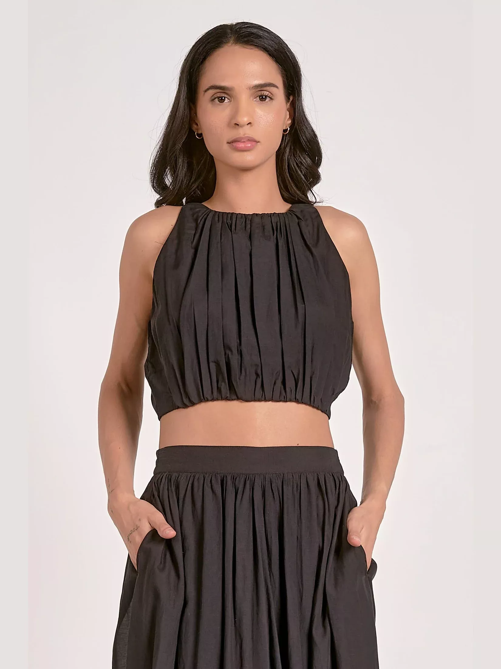 Black Bubble Top