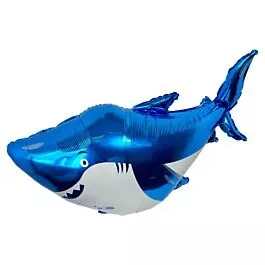 Blue Shark Flying Foil Balloons | 50 pcs