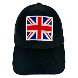 British Flag Black Baseball Cap
