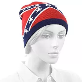 Bulk Starry Red Navy Blue Pattern Beanie Hat