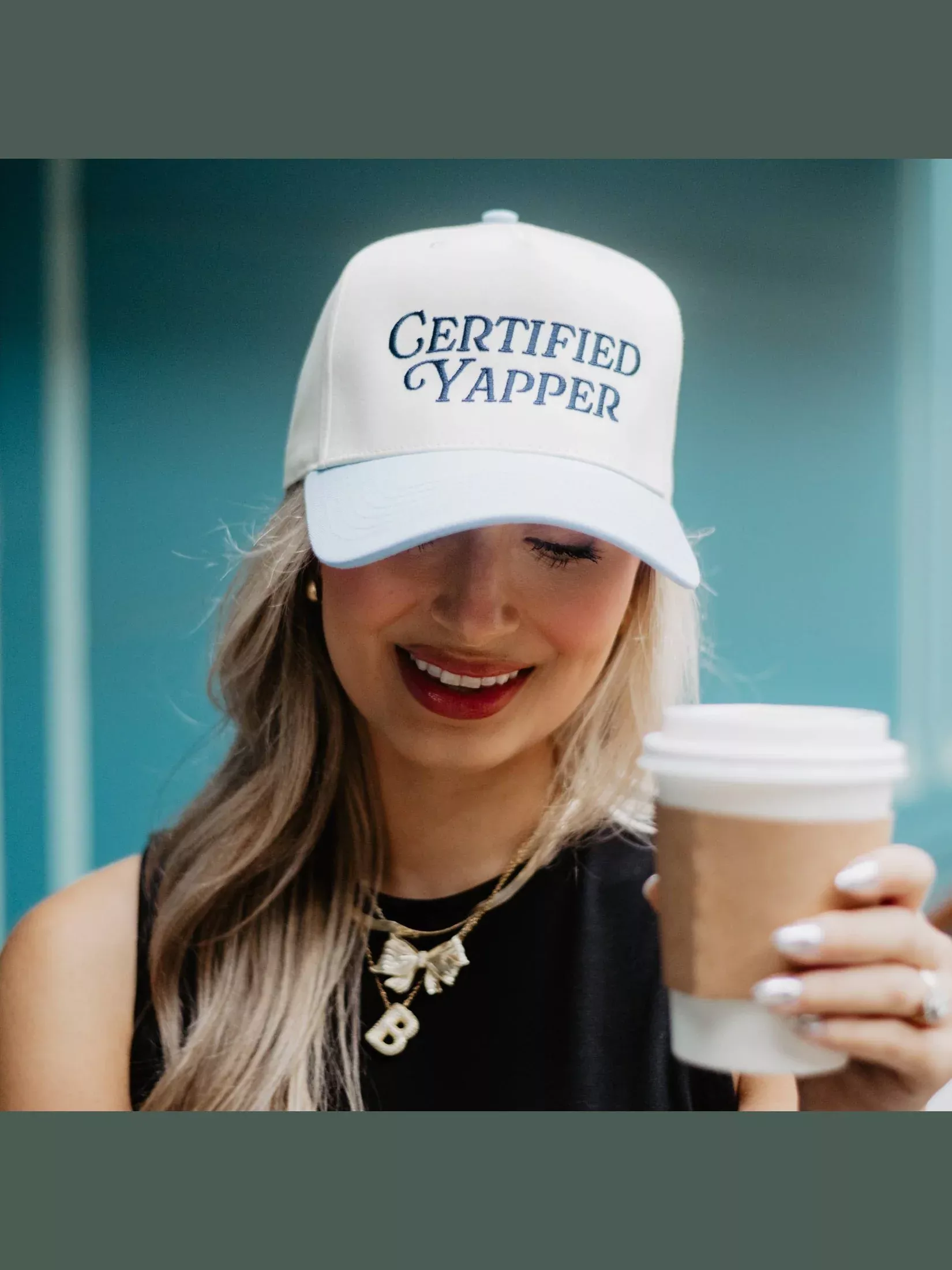 Certified Yapper Two-Toned Vintage Hat