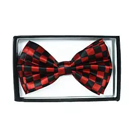 Checkered Red Bowtie