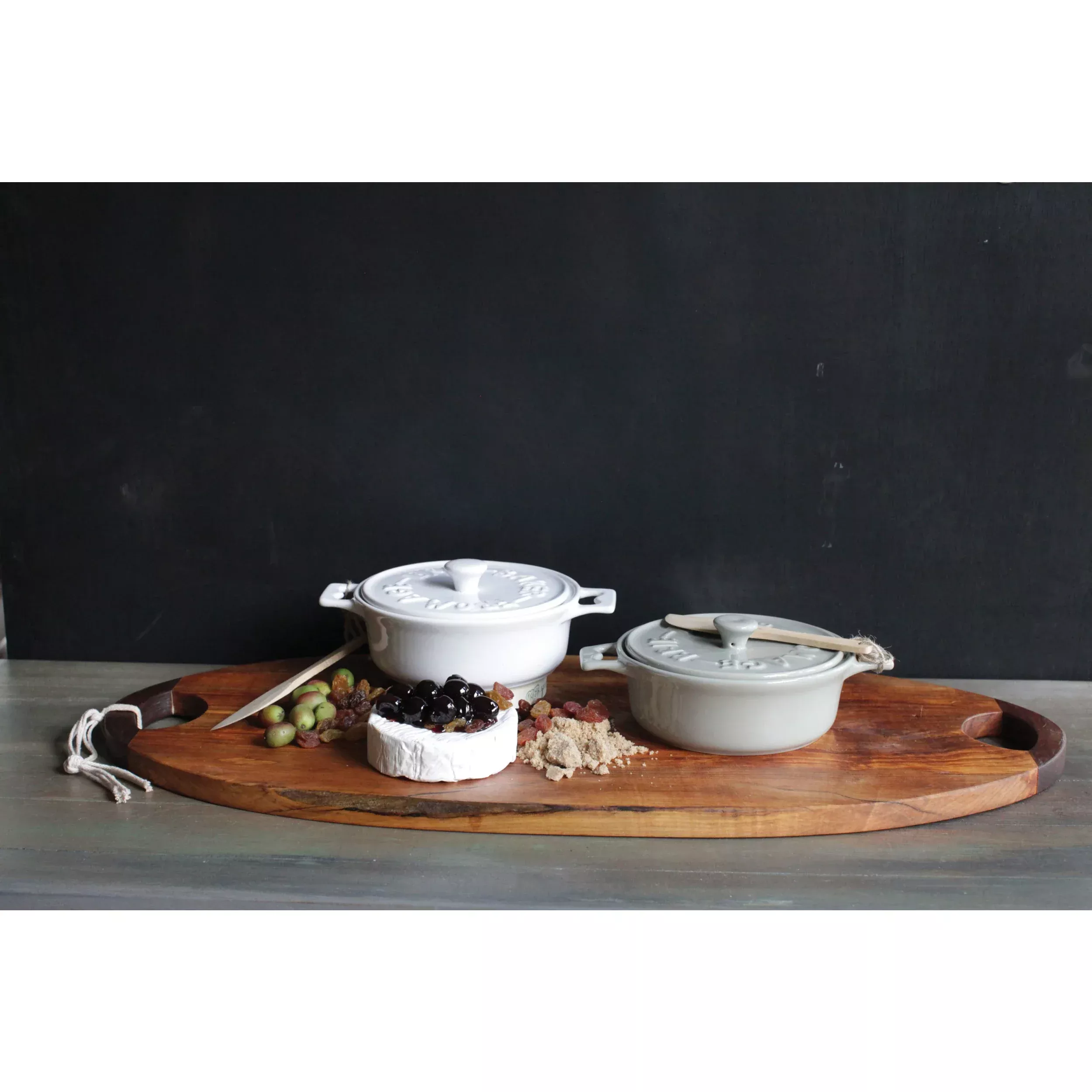 Creative Co-op - Brie Baker with Lid and Spreader