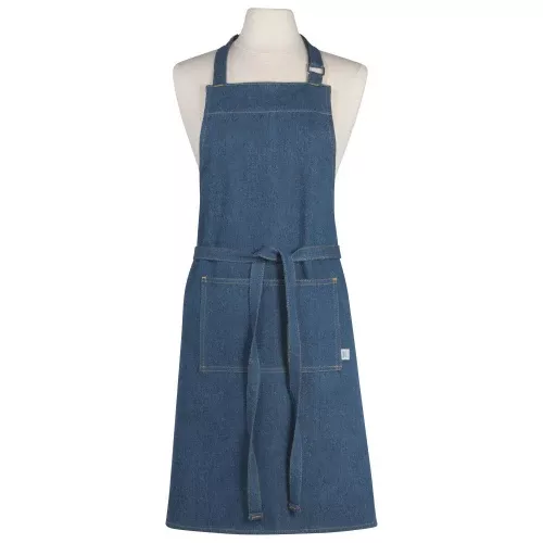 Danica - Chef Apron, Stone Washed Denim