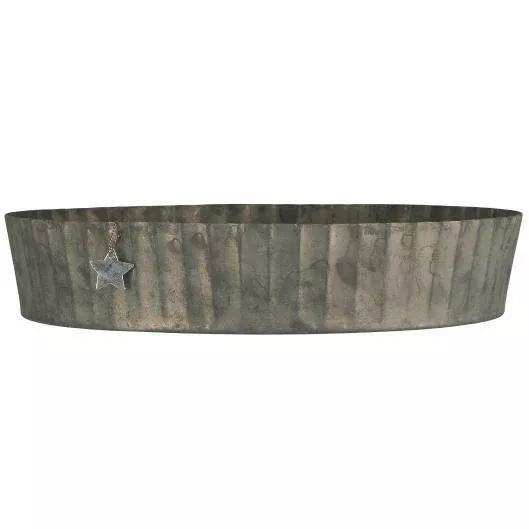 Decorative grooved tray