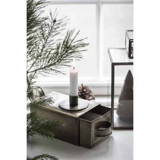 Dinner Candle Holder with Drawer