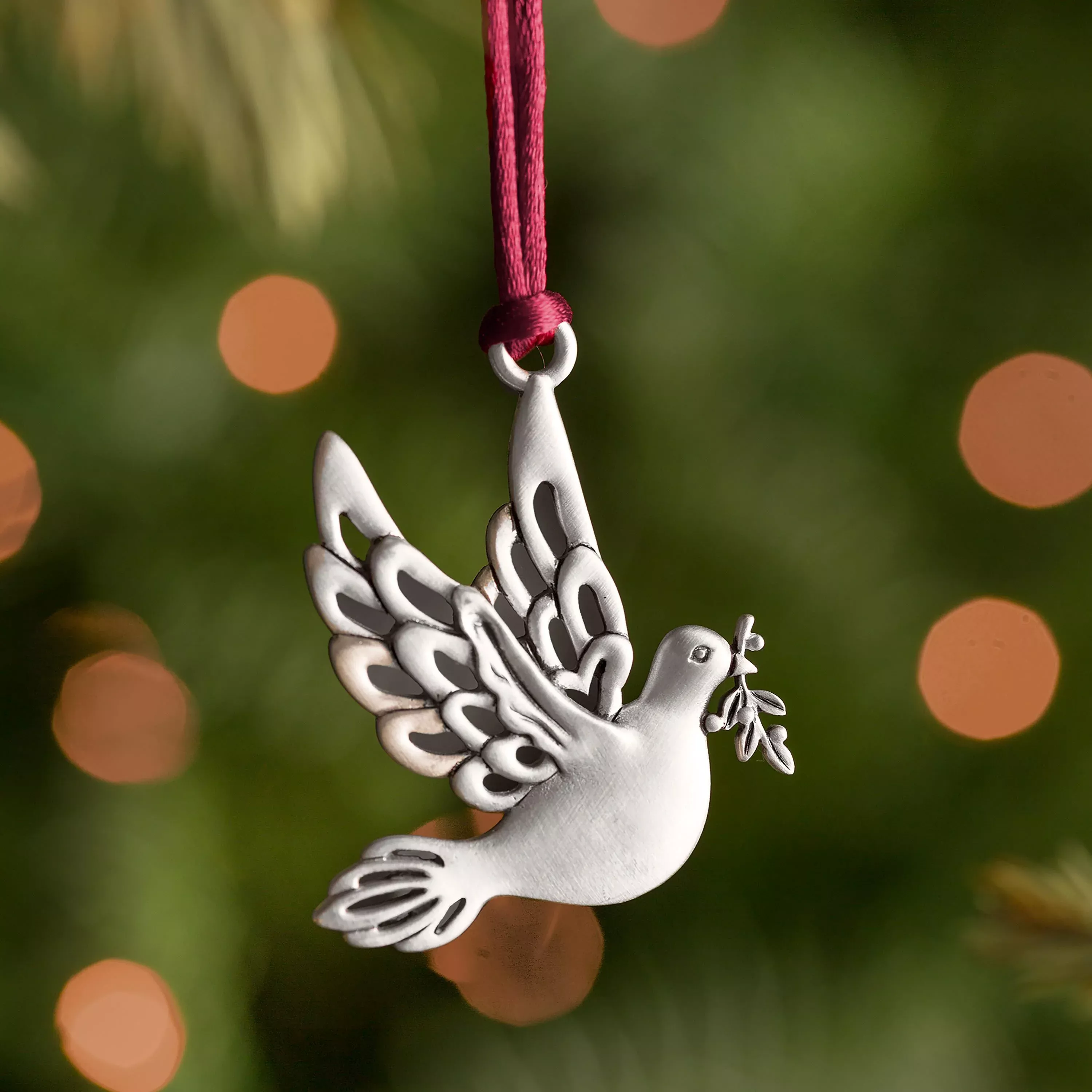 Dove Ornament Solid Pewter