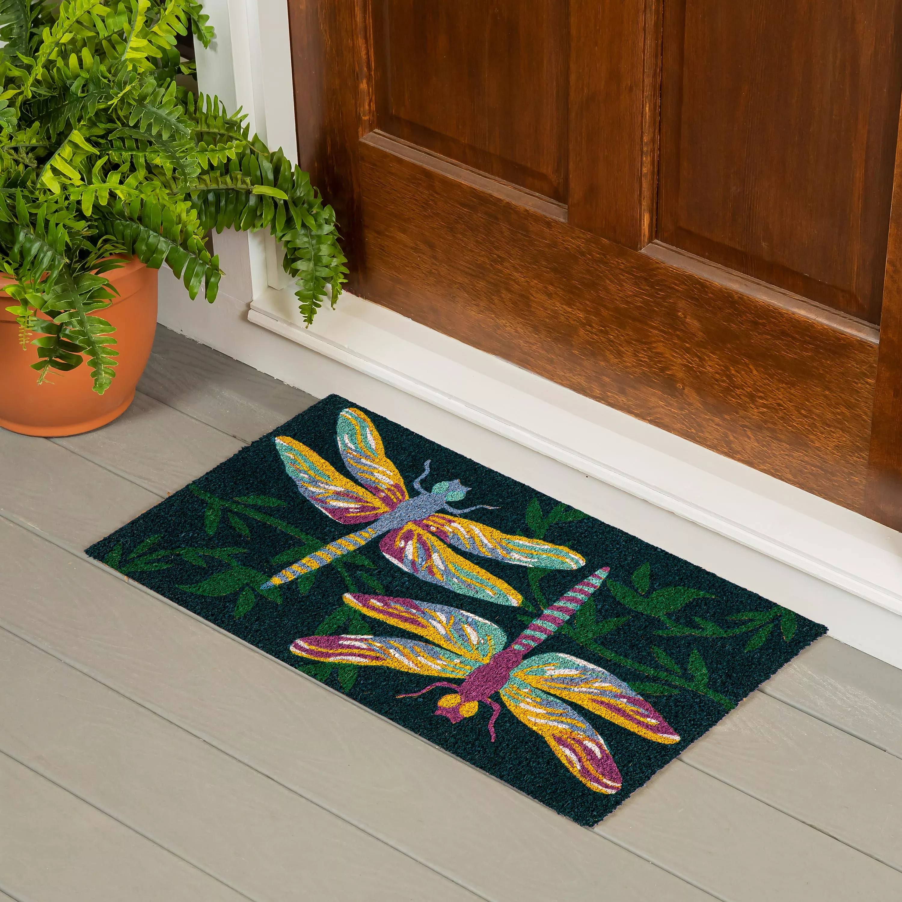 Dragonflies Coir Mat
