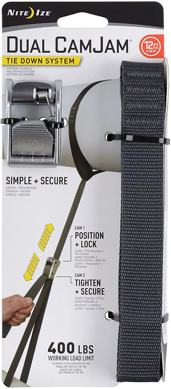 Dual CamJam Tie Down System 12'