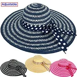Foldable Bow Ribbon Summer Hat