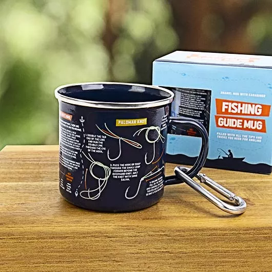 Gift Republic - Enamel Mug, Fishing Guide