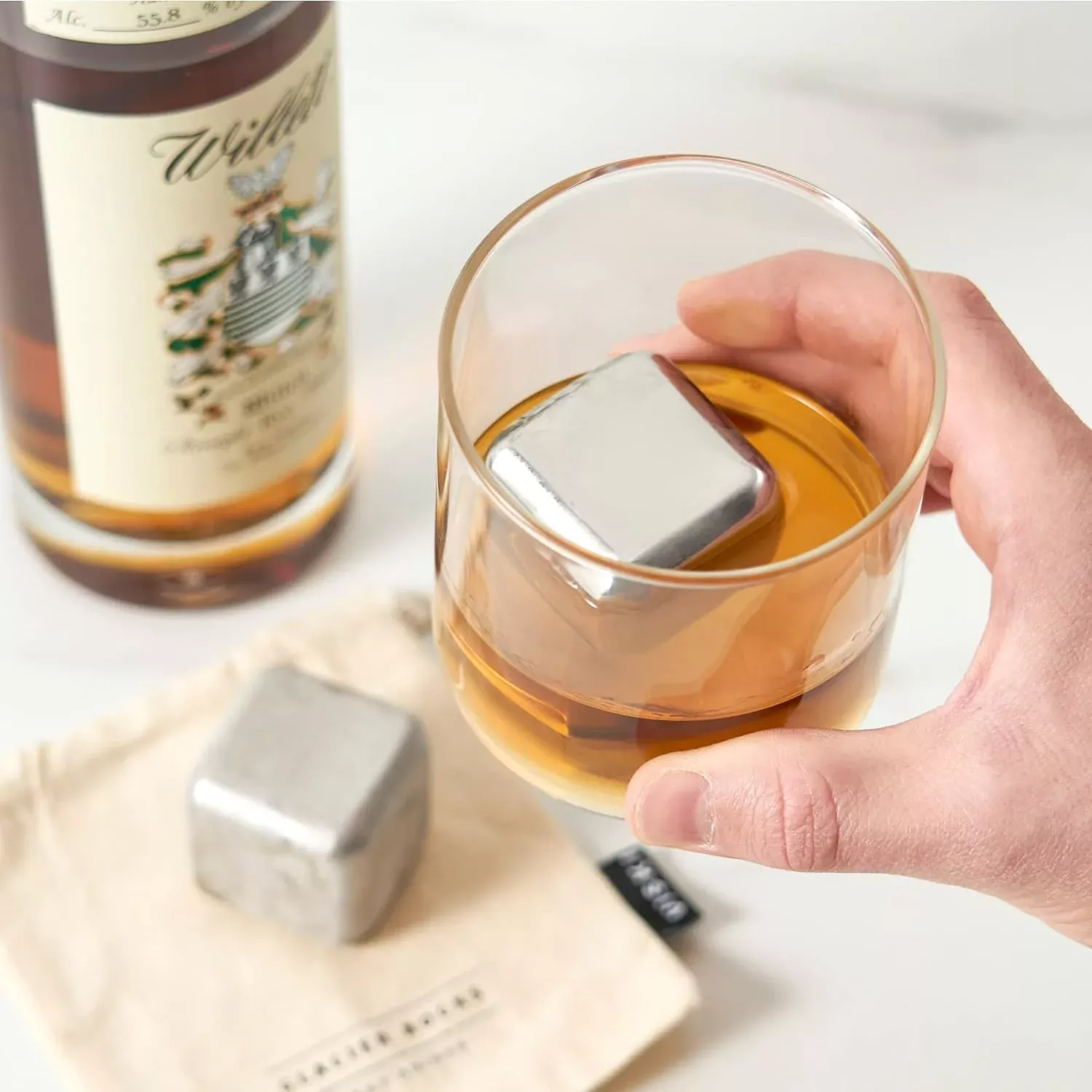 Glacier Rocks Stainless Steel Ice Cubes by Viski