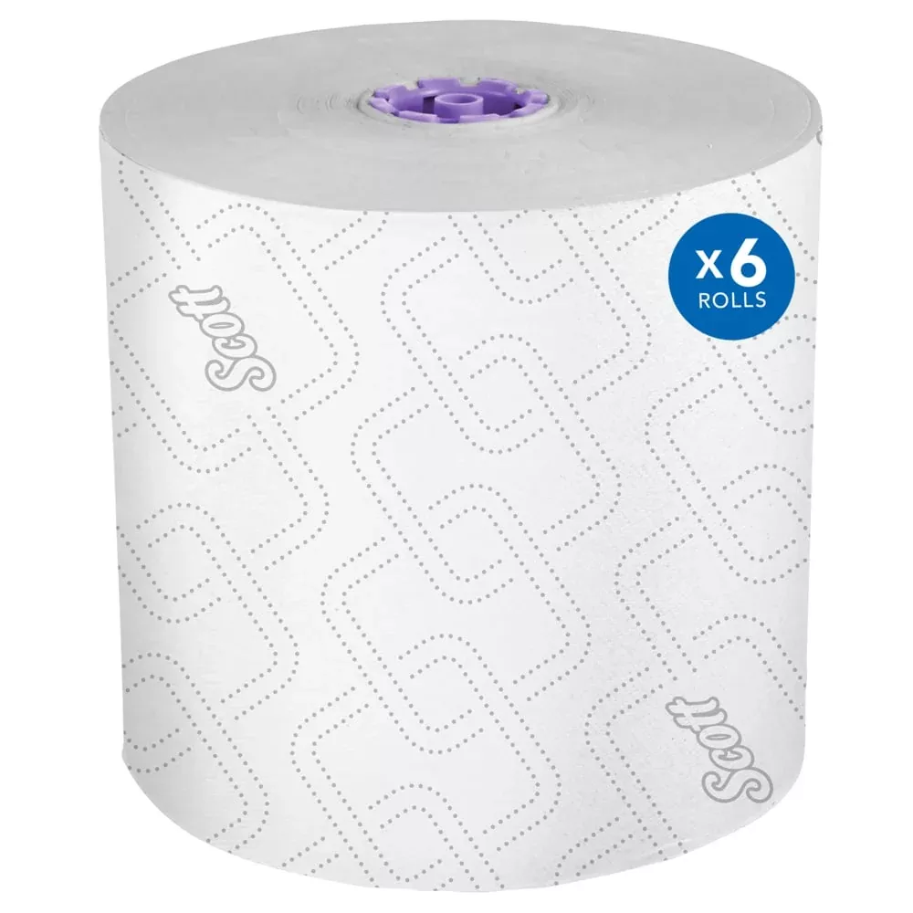 Hand Towel - Scott Essential Proprietary System Hard Roll Towels (Case of 6 Rolls), 02001