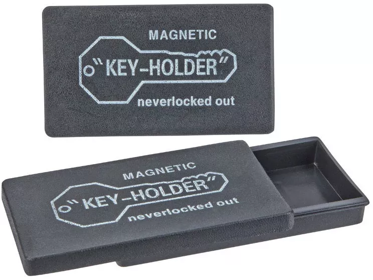 Home Plus 3500020-1 Magnetic Key Box, Plastic, Black, 2 Box