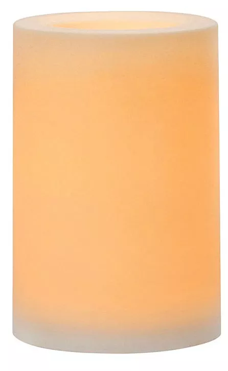 Inglow CGT20406WH Unscented Outdoor Pillar Flameless Candle, White