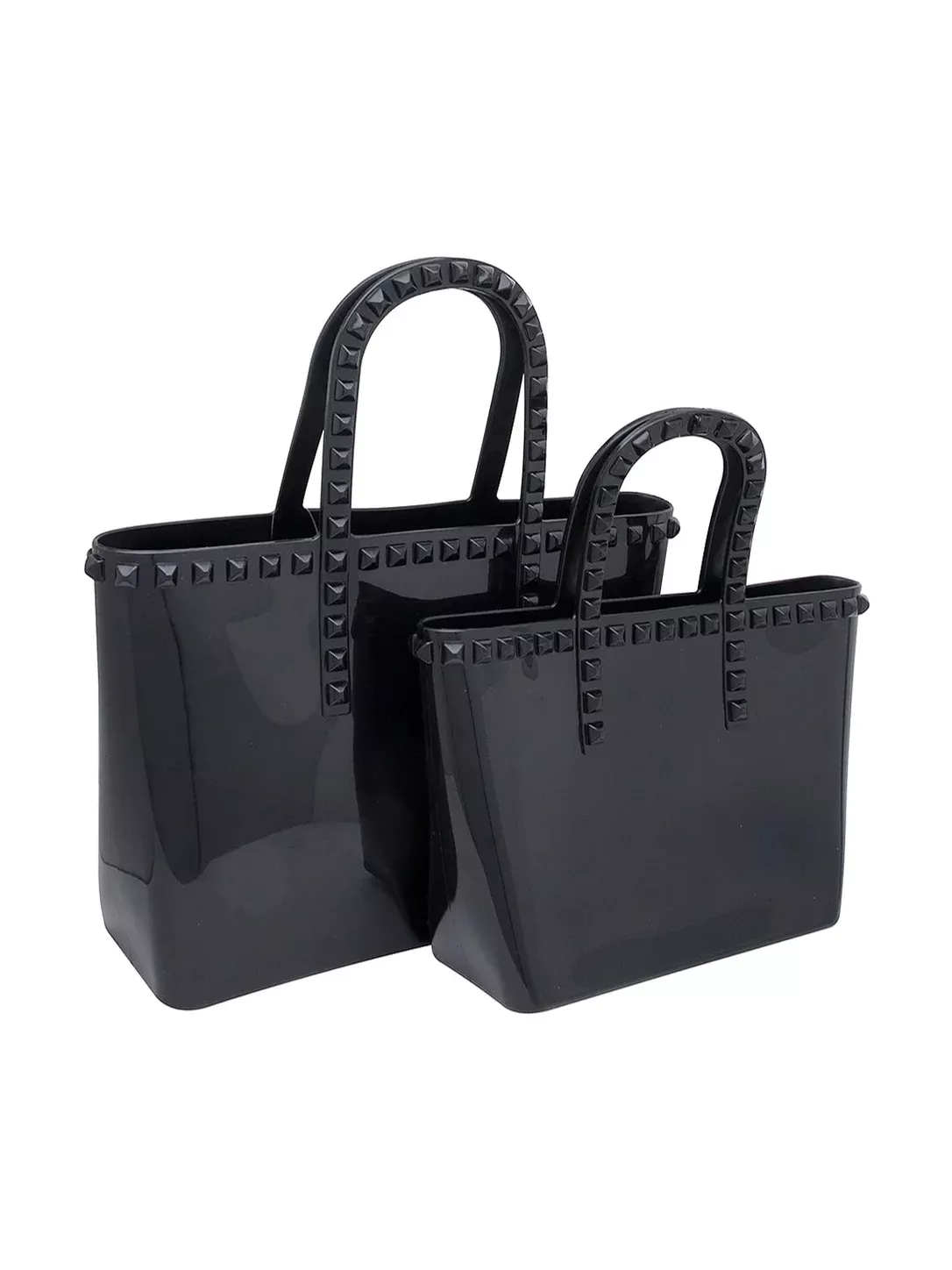 Jelly Studded Tote Bag (Black)