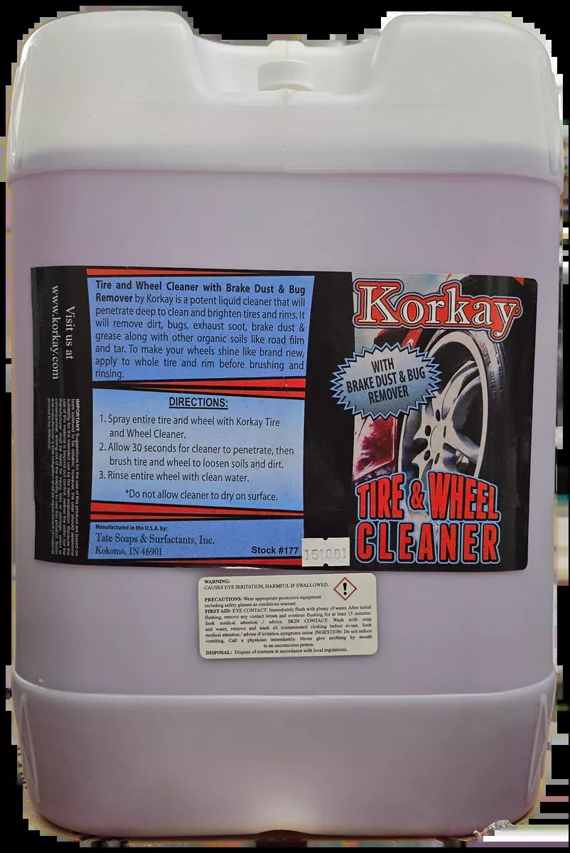 Korkay Tire & Wheel Cleaner, 5 gal Tote