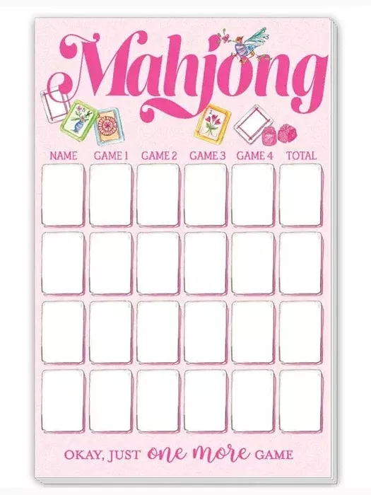 Large Mahjong Score Pad