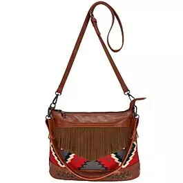 Leather Western Shoulder and Handbags with Boho and Fringe Design