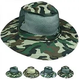 Men's Hiking Army Camouflage Mesh Boonie Hat