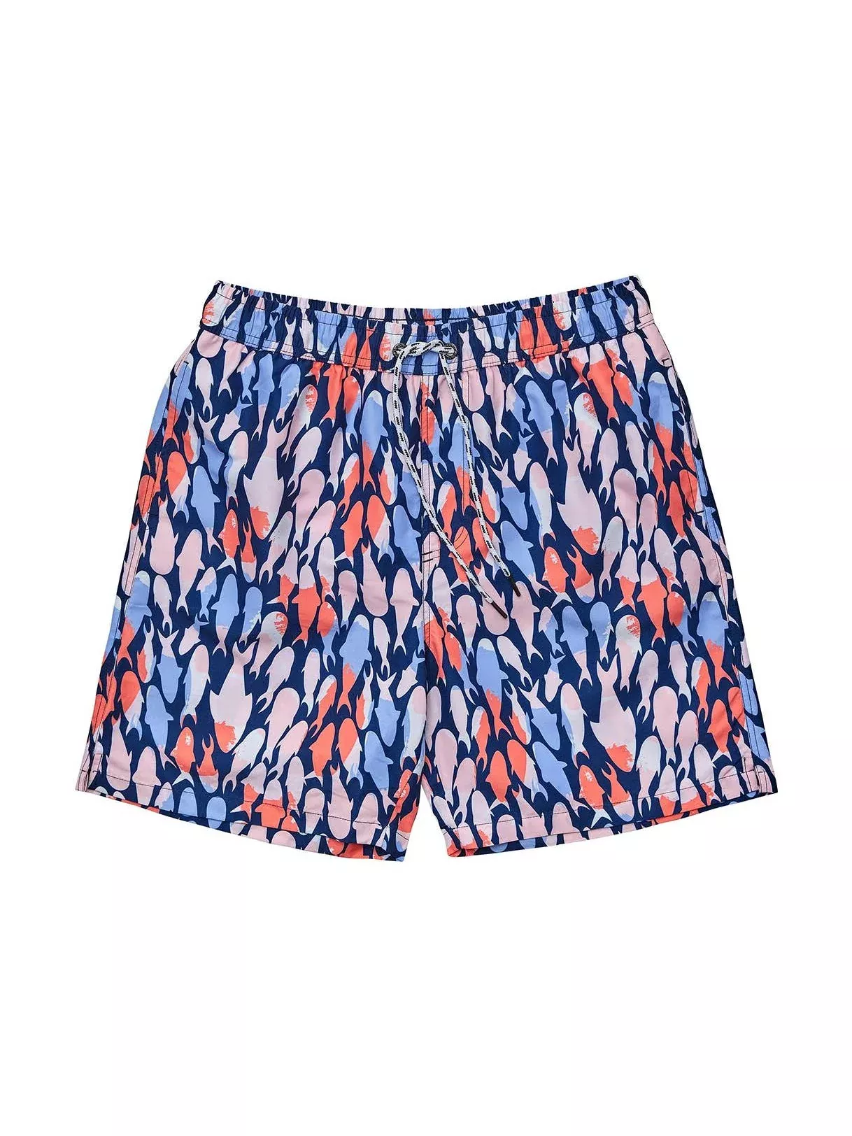 Mens Fish Frenzy Volley Board Shorts