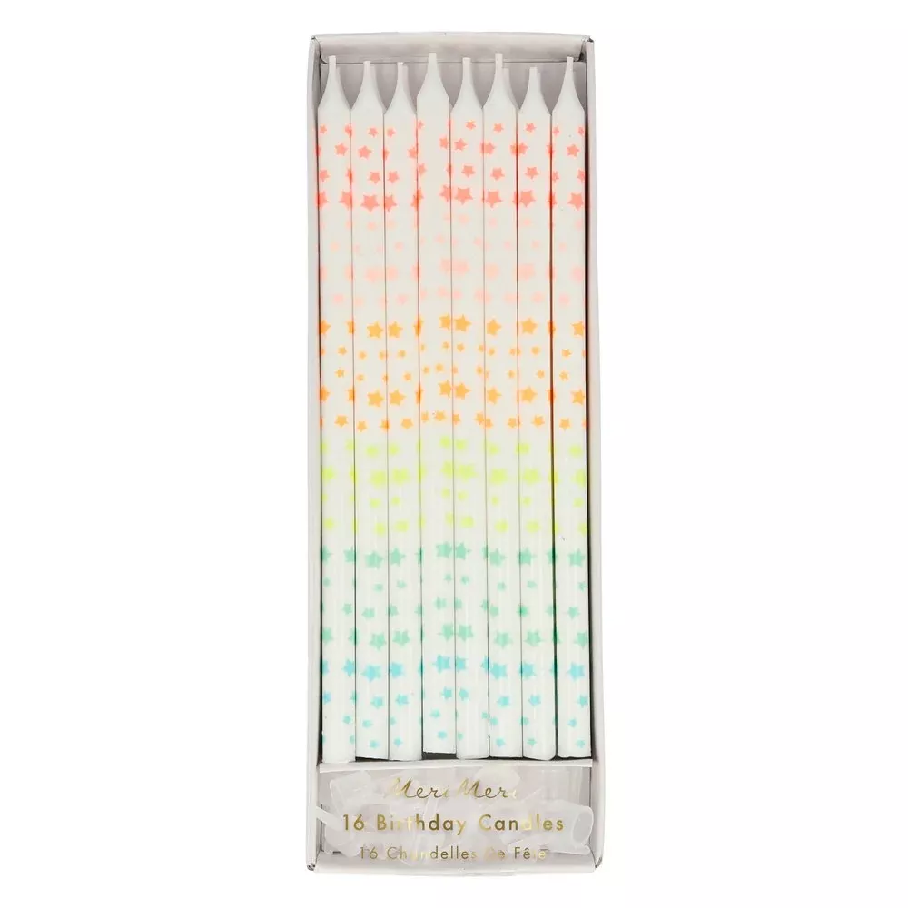 Meri Meri Star Rainbow Candles