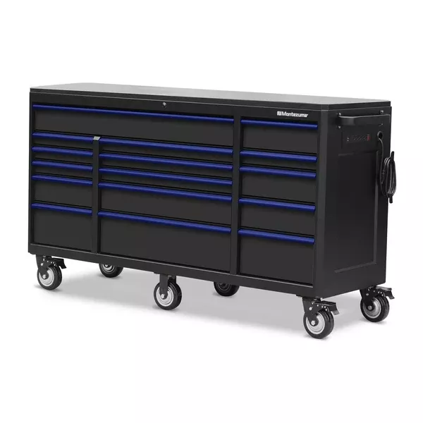 Montezuma 72 x 24 in. 16-Drawer Tool Cabinet