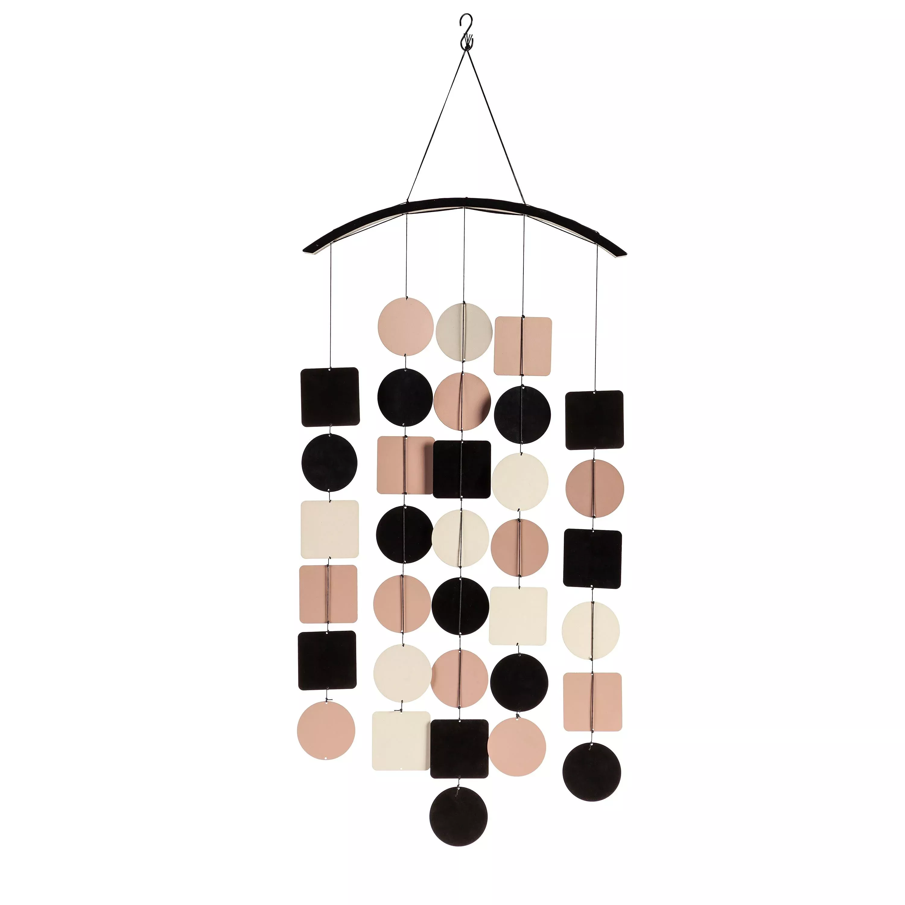 Neutral Colored Multi-Shaped Wind Chime