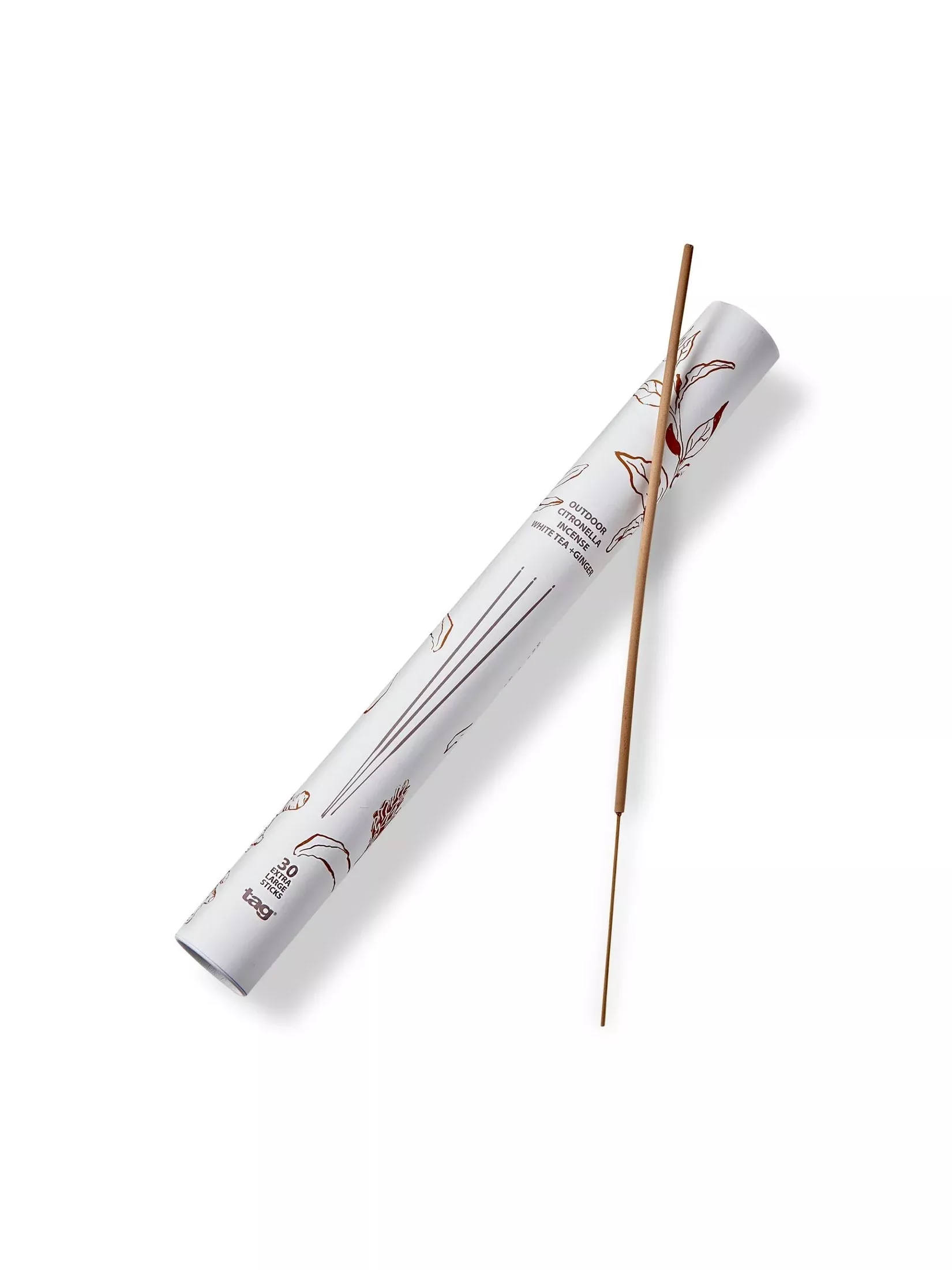 Outdoor Citronella Sticks - White Tea + Ginger