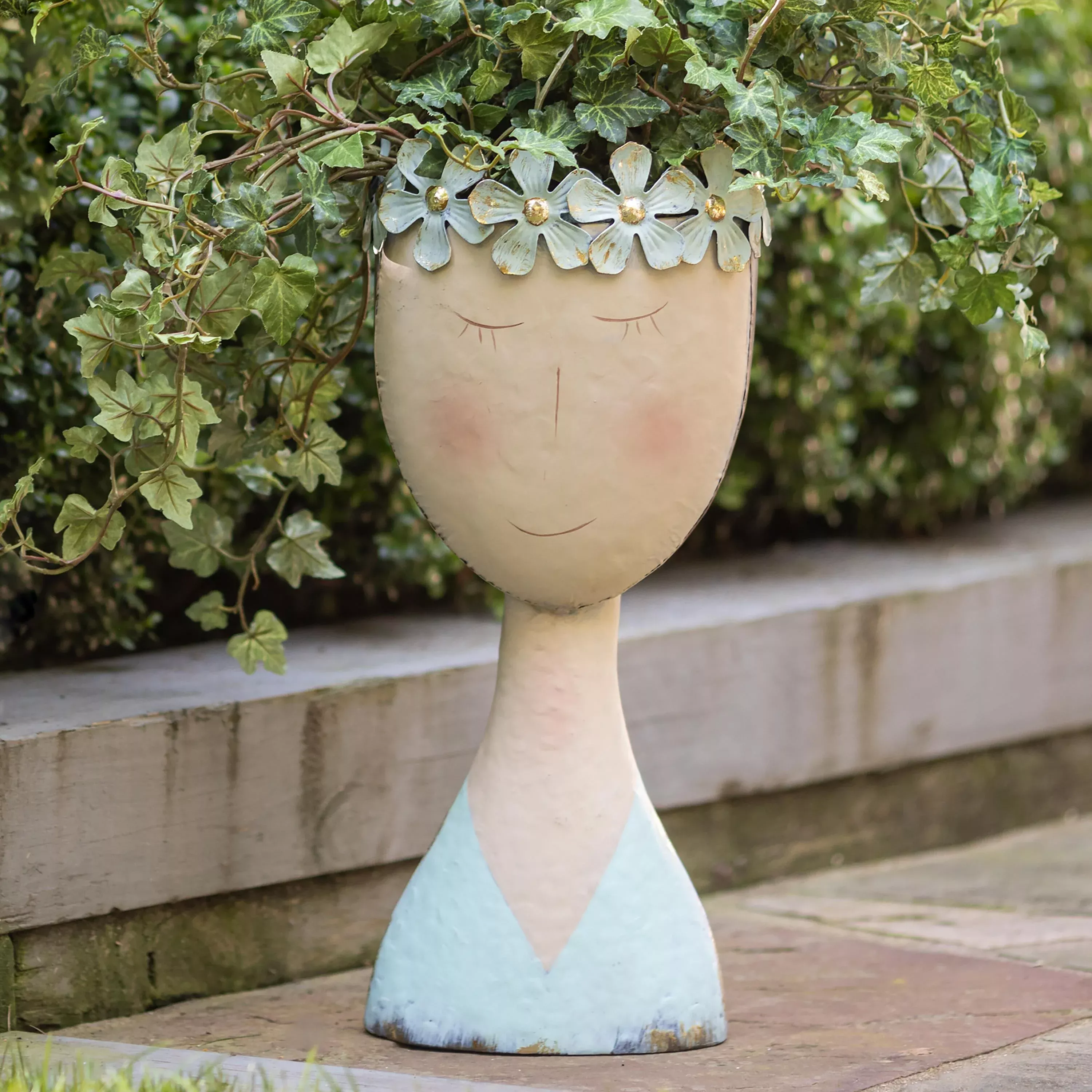 Pastel Head Planter, Solid