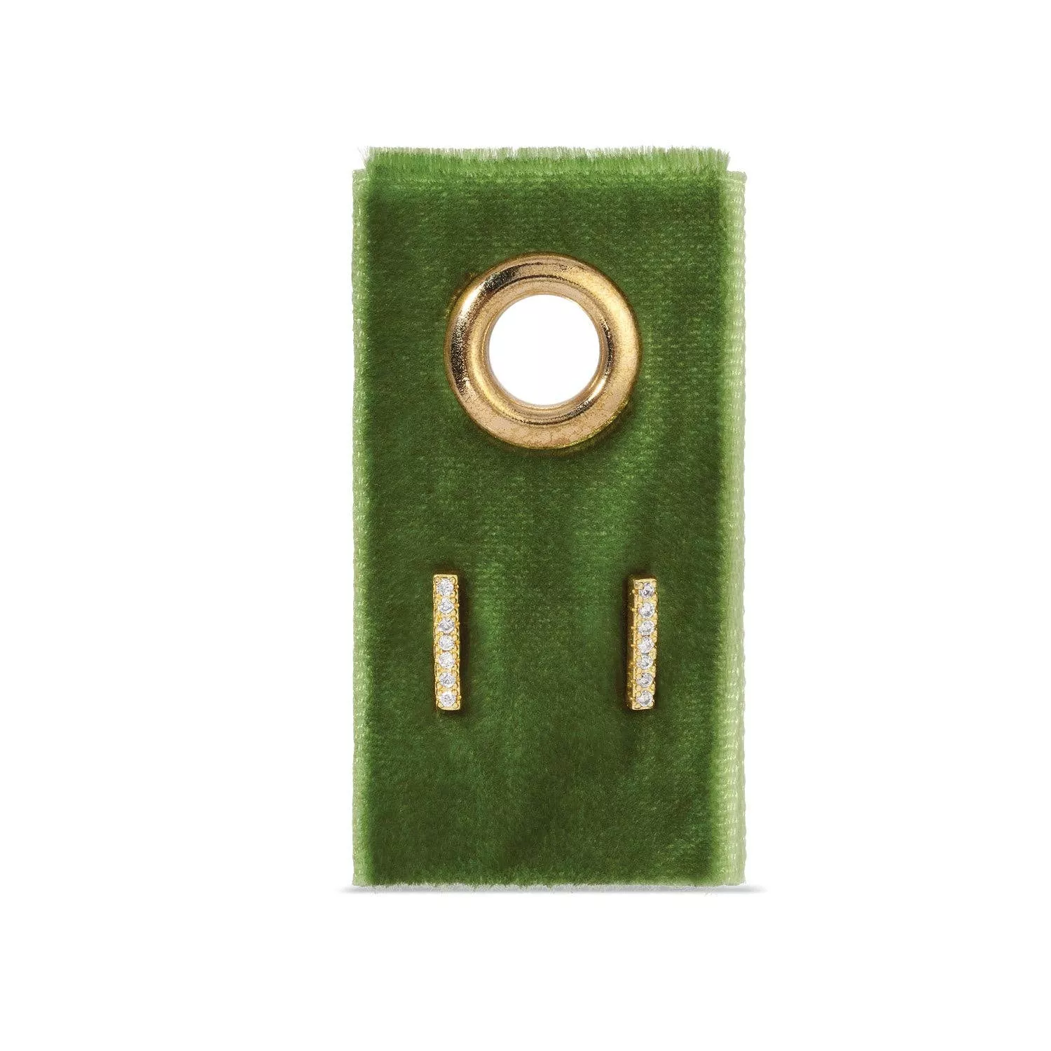 Pavé Bar Stud Earrings