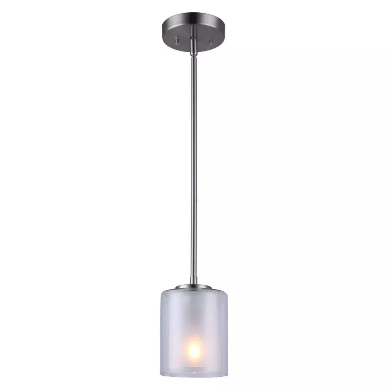 Pendant Light - Canarm BAY Brushed Nickel 1-Light IPL575A01BN