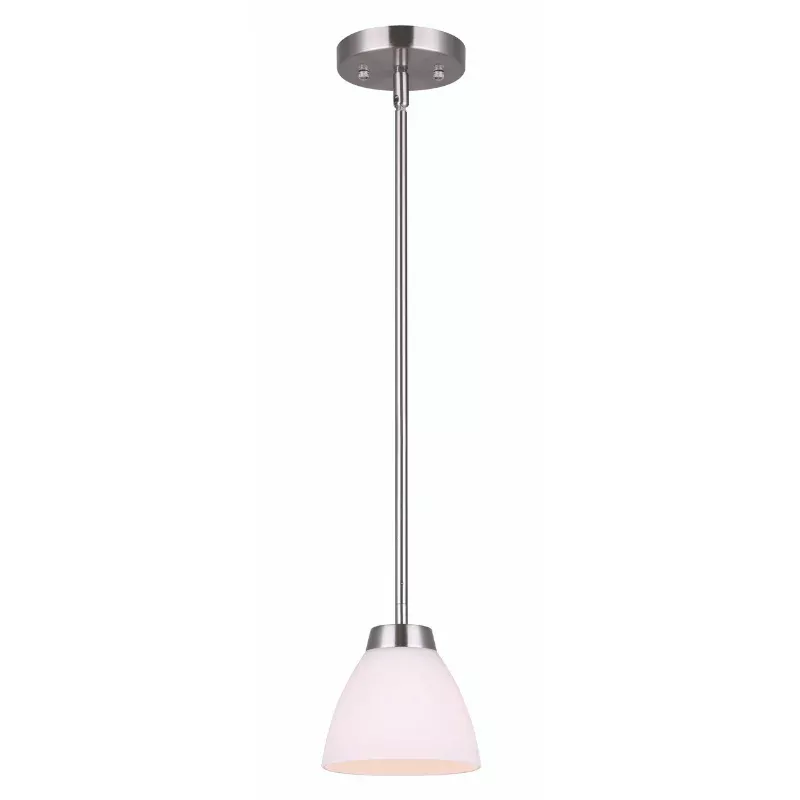Pendant Light - Canarm NOAH Brushed Nickel 1-Light Rod IPL765A01BN