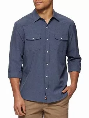 Performance Western Shirt - Navy