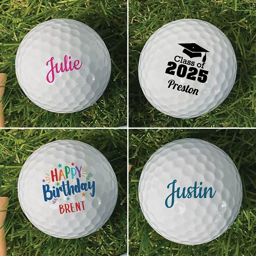 Personalized Name Golf Balls Set of 6