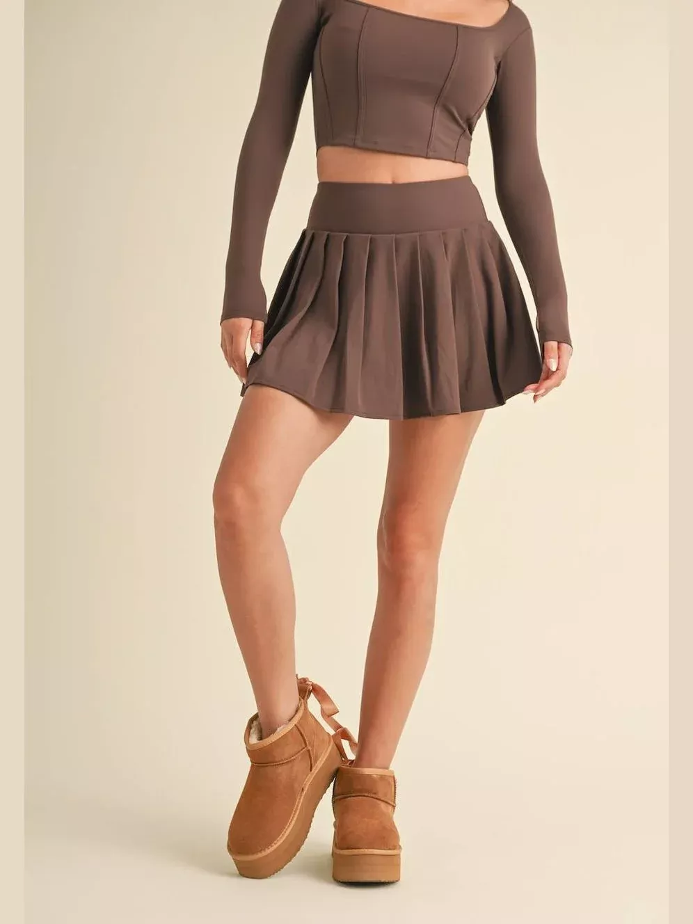Pleated Tennis Mini Skort